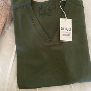 Moss Casma Figs Scrub Top  NWT